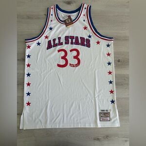 Mitchell & Ness Signed Larry Bird 81-82 Hardwood Classics Jersey White 54 NWT